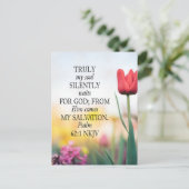 Carte de verset biblique sur carte postale pour Ps (Debout devant)