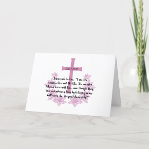 Carte de verset de la Bible de Pâques