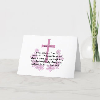 Carte de verset de la Bible de Pâques