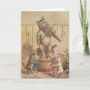 Carte de Victoria Cat Promenade Square Dance