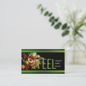 Carte de vie saine avec bordure verte (Debout devant)