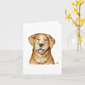 Carte de "vieux ami" de Paul McGehee (Fleur jaune)