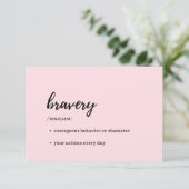 Carte de vigilance - Définition de la bravoure (Debout devant)