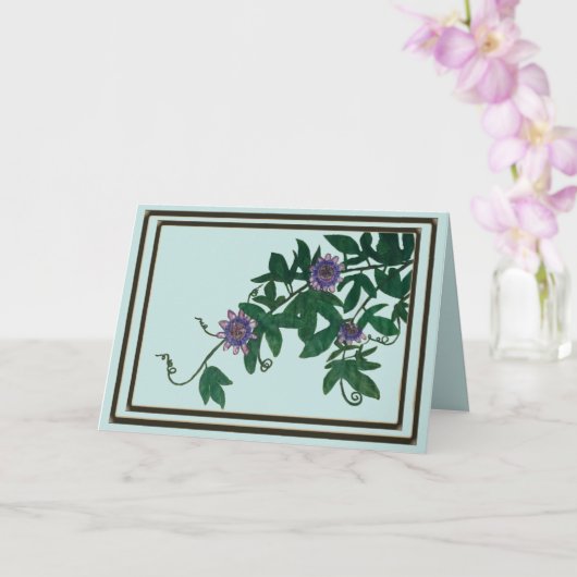 Carte de Vigne de Fleur de la Passion (Orchidée)