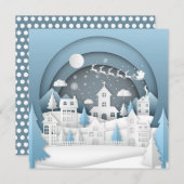 Carte de village de Noël (Devant / Derrière)