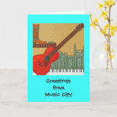 Carte de ville de musique (Fleur jaune)