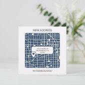 Carte de ville moderne pointer nouvelle adresse dé (Debout devant)