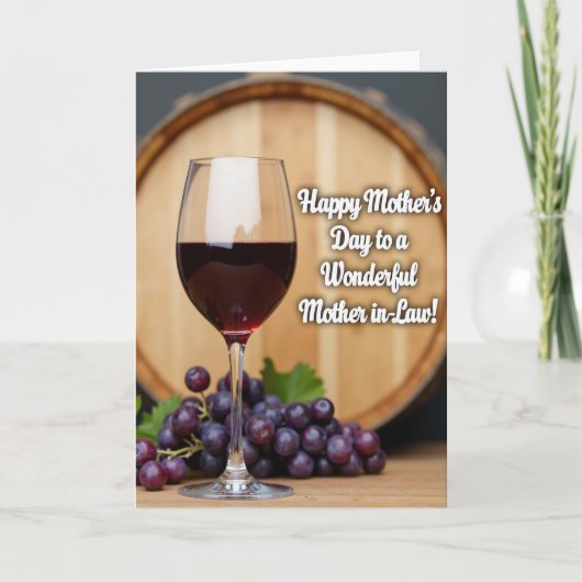 Carte de vin de la fête des mères Ruby (Devant)
