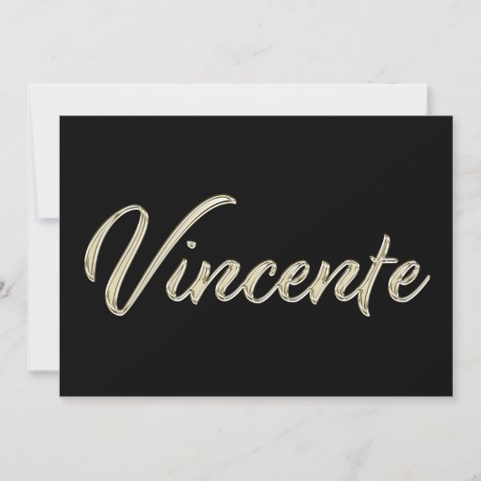 Carte de Vincente (Devant)