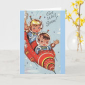 Carte de Vintage (Fleur jaune)