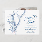 Carte de Virginia Beach Mariage Moderne (Devant / Derrière)