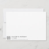 Carte de Virginia Beach Mariage Moderne (Dos)