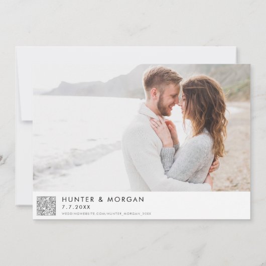 Carte de Virginia Beach Mariage Moderne (Dos)