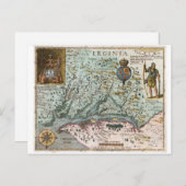 Carte de Virginie 1627 (Devant / Derrière)