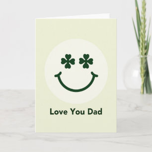 Carte de Visage Sourire Je T'Aime Papa