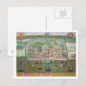 Carte de Visby, de 'Civitates Orbis Terrarum' par  (Devant / Derrière)