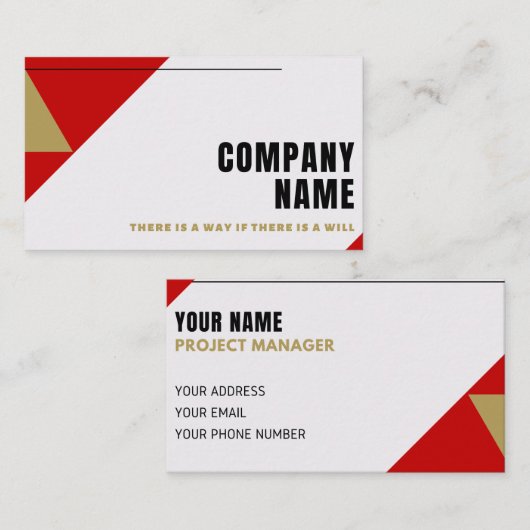 Carte de visite  (Devant / Derrière)