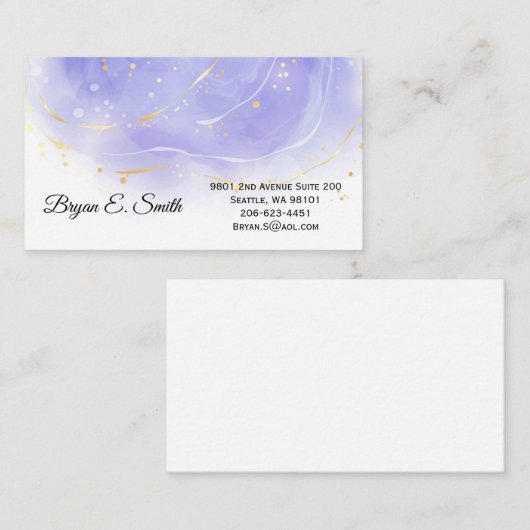 Carte de visite (Devant / Derrière)