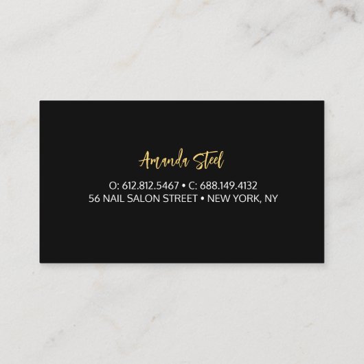 Carte de visite (Dos)