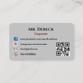 Carte de visite (Dos)