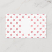 Carte de visite (Dos)