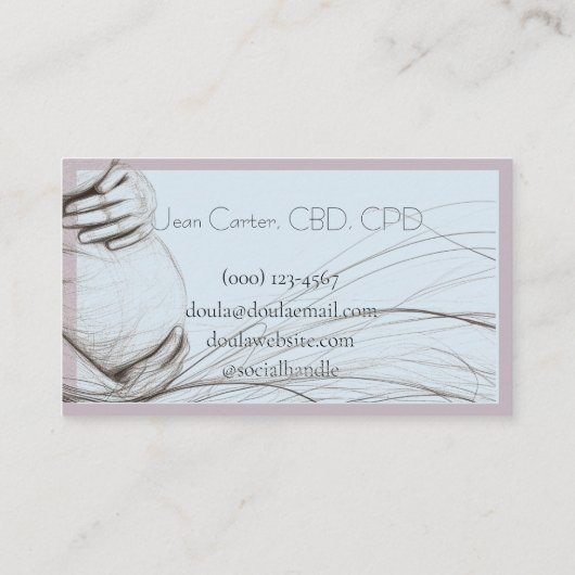 Carte de visite (Dos)