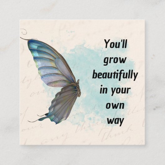 Carte de visite (Dos)