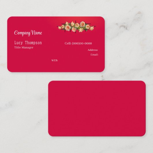 Carte de visite (Devant / Derrière)