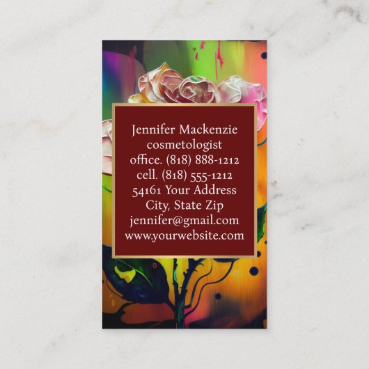 Carte de visite (Dos)