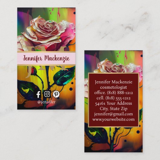 Carte de visite (Devant / Derrière)