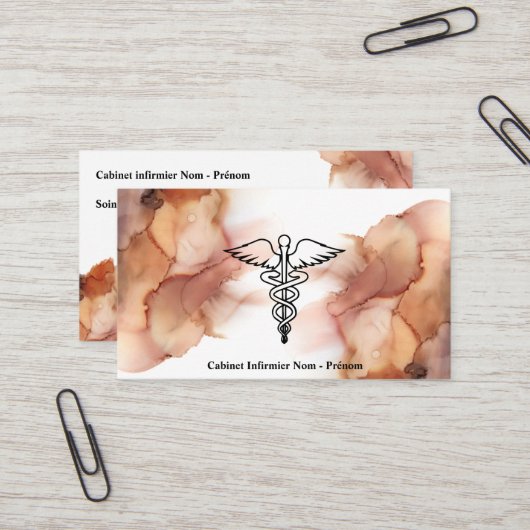 Carte de visite  (Devant/Arrière en situation)