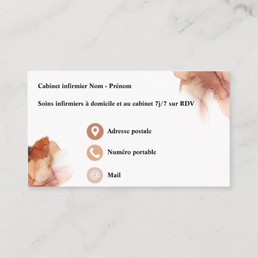 Carte de visite (Dos)