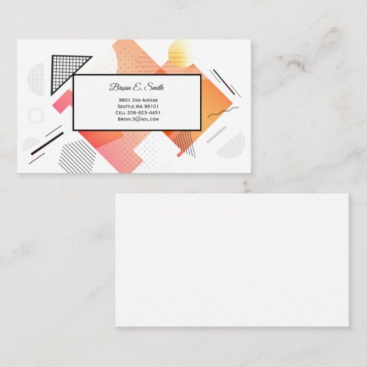 Carte de visite (Devant / Derrière)