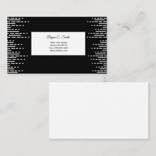 Carte de visite (Devant / Derrière)