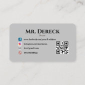 Carte de visite (Dos)