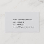 Carte de visite (Dos)