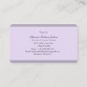 Carte de visite (Dos)