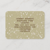 Carte de visite (Dos)