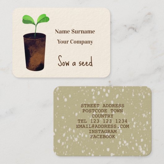 Carte de visite (Devant / Derrière)