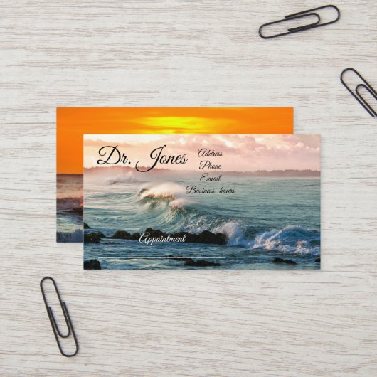 Carte de visite (Devant/Arrière en situation)