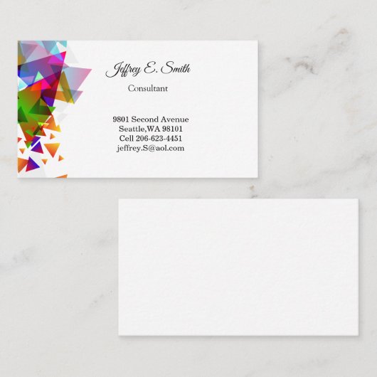 Carte de visite (Devant / Derrière)