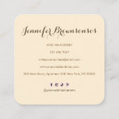 Carte de visite (Dos)