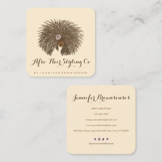 Carte de visite (Devant / Derrière)