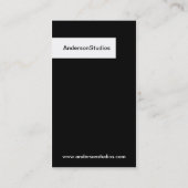 Carte de visite (Dos)