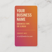 Carte de visite (Dos)