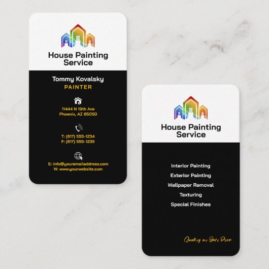 Carte de visite (Devant / Derrière)