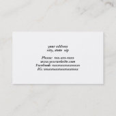 Carte de visite (Dos)