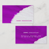 carte de visite (Devant / Derrière)