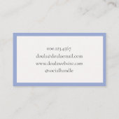 Carte de visite (Dos)