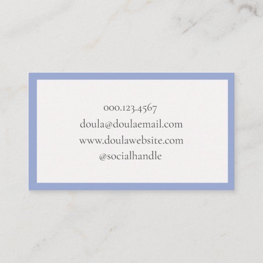 Carte de visite (Dos)